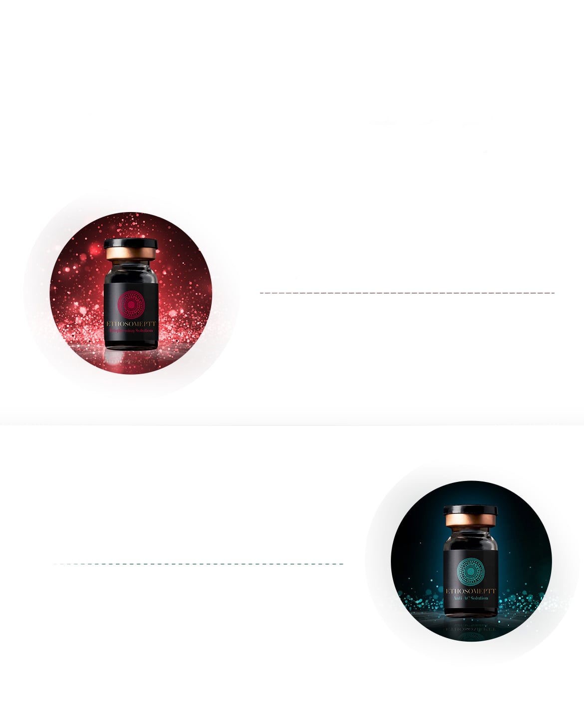 Brightening ingredients blended into an ethosome formulation