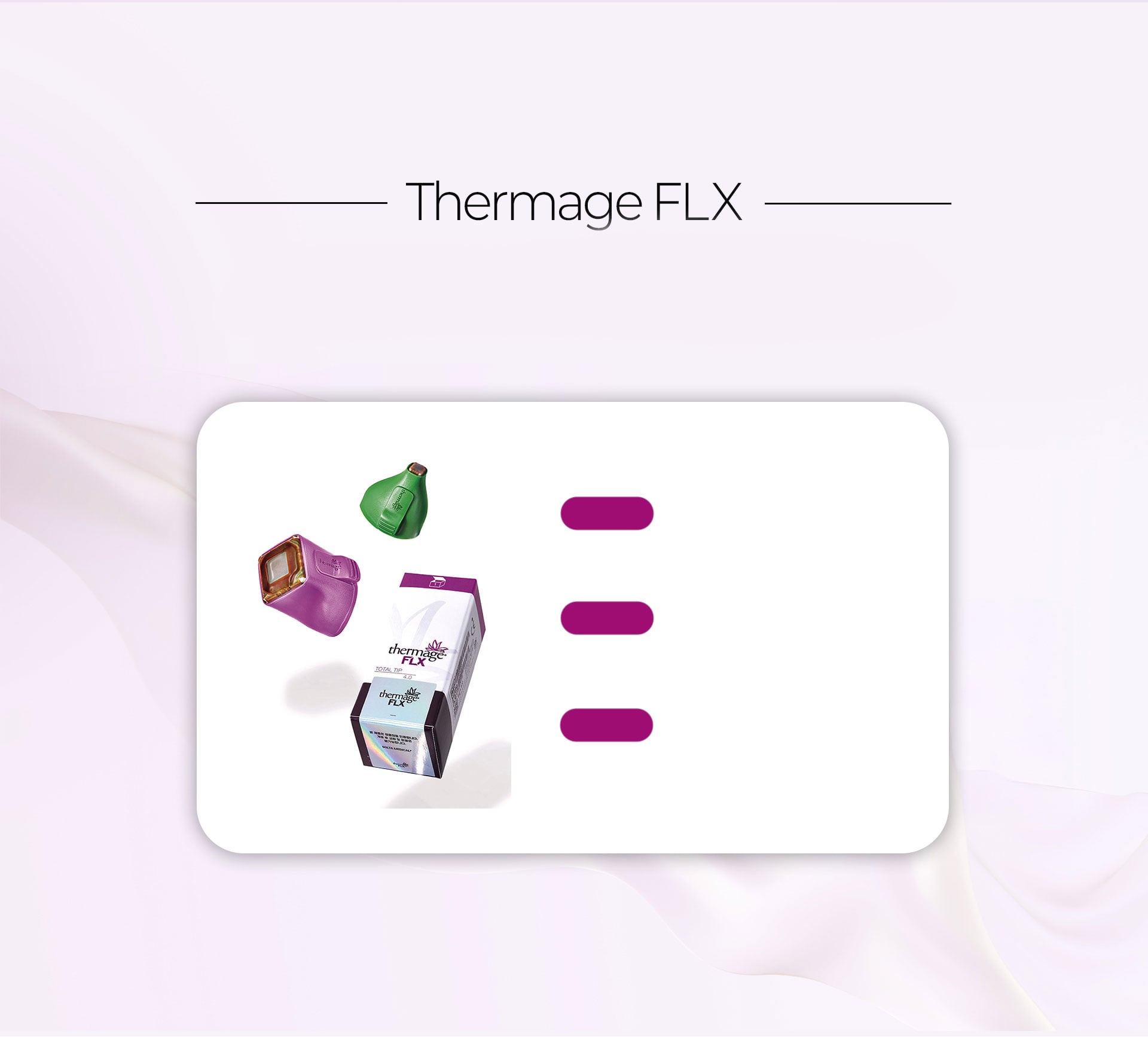 Thermage FLX Recommended For